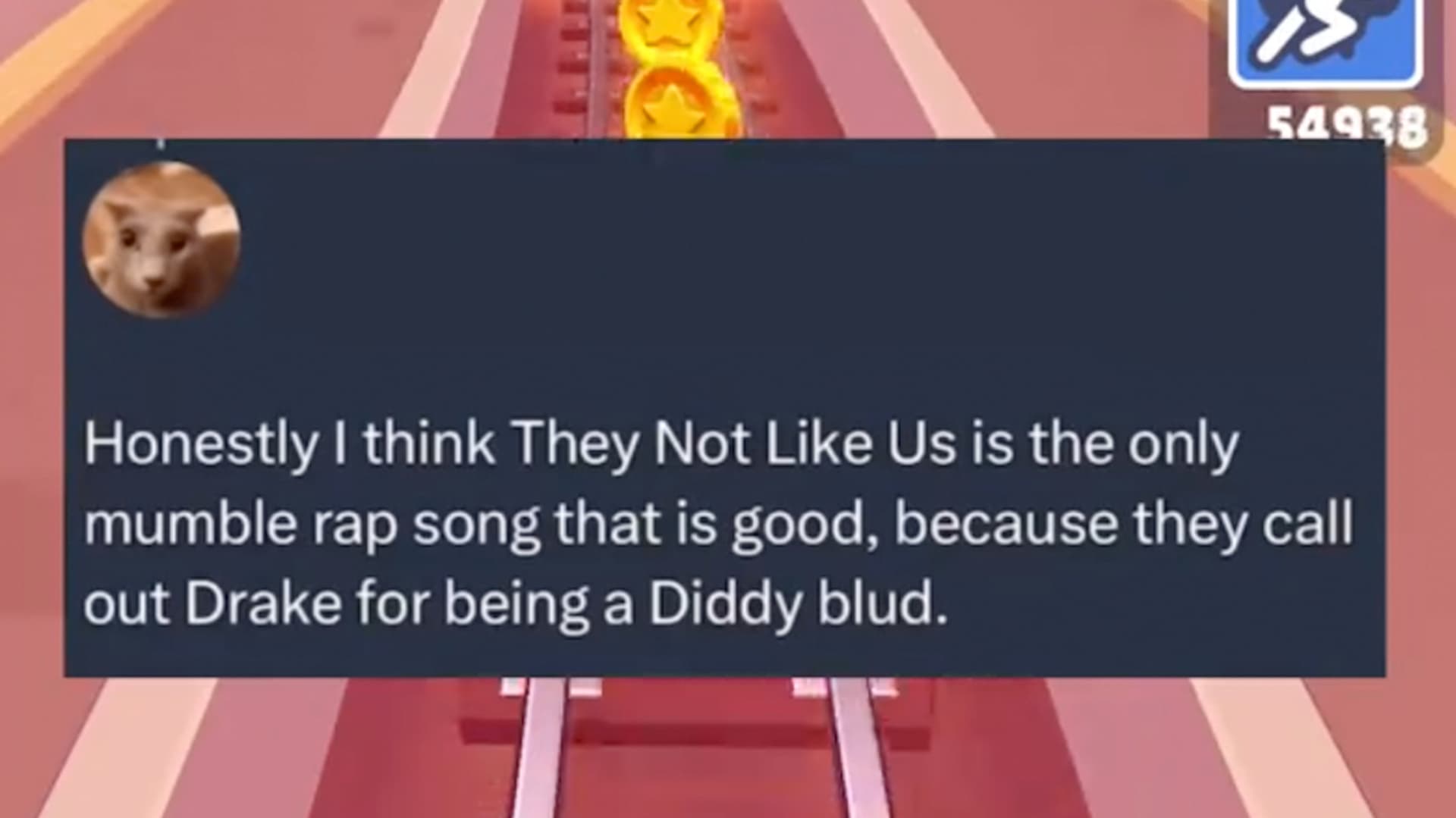 Honestly I Think "They Not Like Us" Is the Only Mumble Rap Song That Is Good Because They Call Out Drake for Being a Diddy Blud meme template - Not Like Us