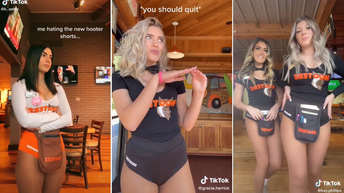 Hooters New Shorts Protest meme template - Hooters New Shorts