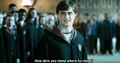 How Dare You Stand Where He Stood meme template - How Dare You Stand Where He Stood