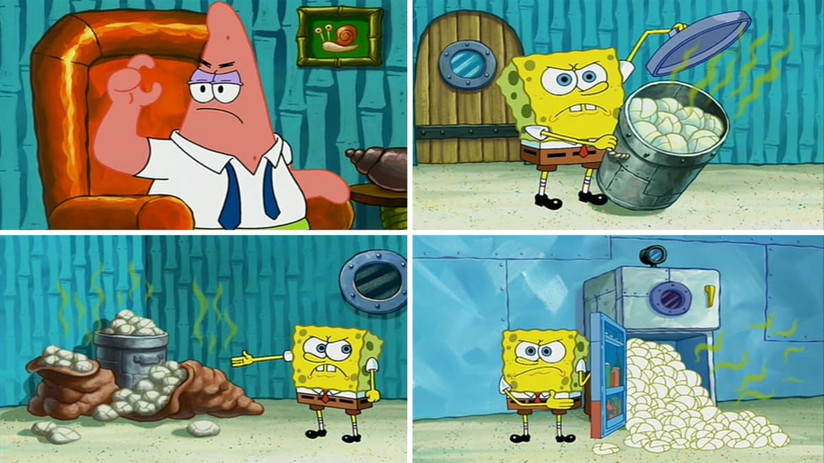 How Many Diapers Could He Possibly Use? / SpongeBob Hmm meme template - SpongeBob Diapers