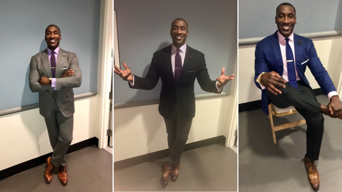 I Be Poppin' Bottles, Sparkles and Champagne / Shannon Sharpe Fit Checks meme template - Shannon Sharpe Fit Check
