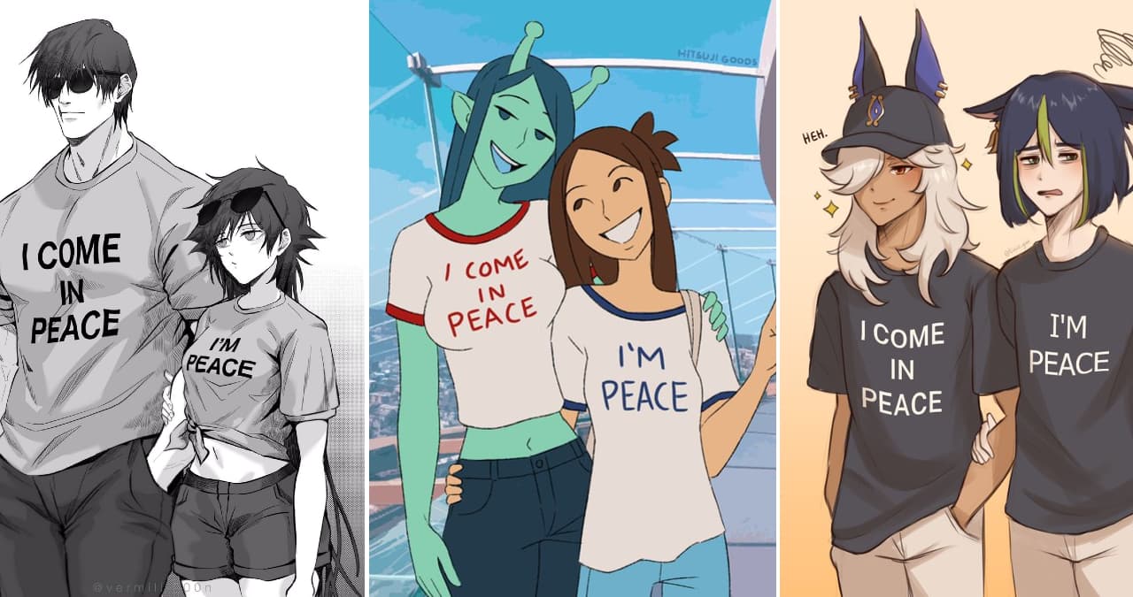 I Come In Peace / I'm Peace meme template - I Come In Peace