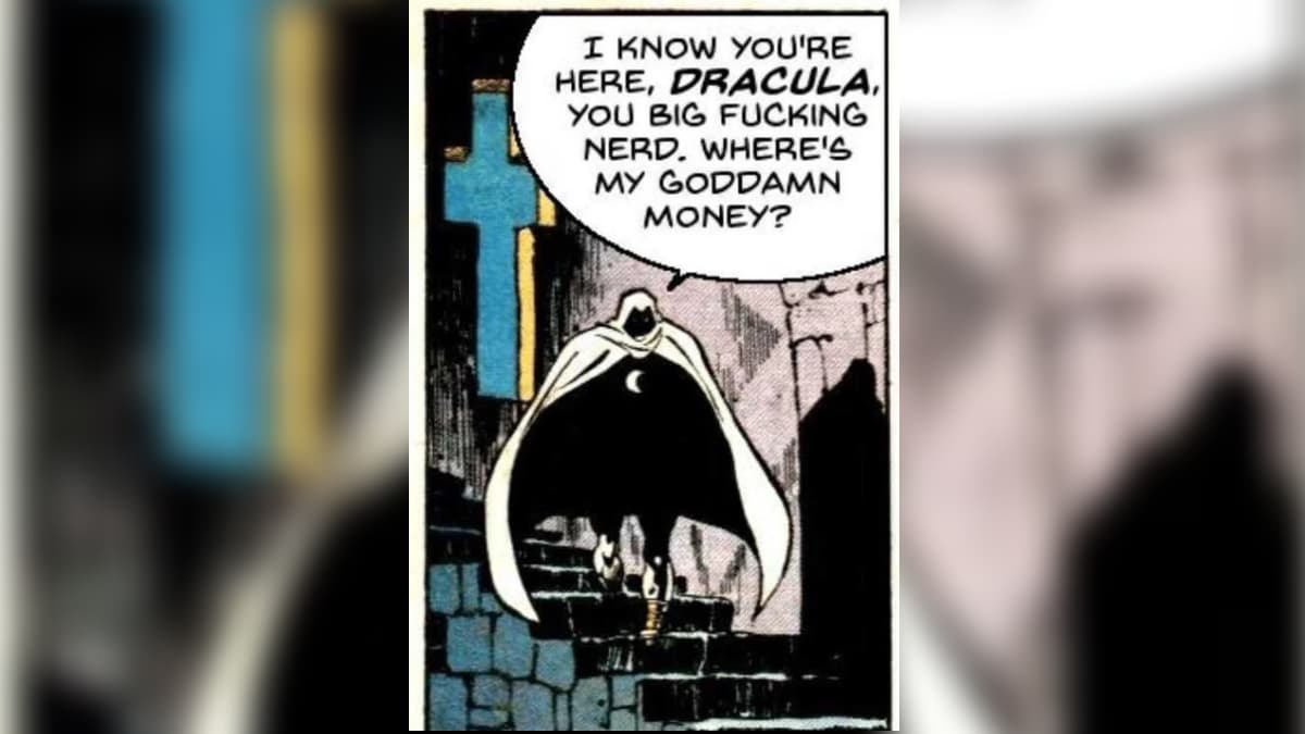 I Know You're Here Dracula You Big Fucking Nerd meme template - Moon Knight Dracula