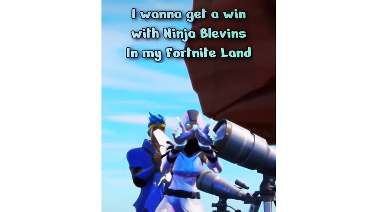 I Wanna Get A Win With Ninja Blevins meme template - Ninja Blevins
