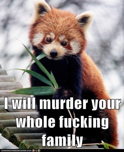 I Will Murder Your Whole Fucking Family meme template - I Will Murder Your Whole Fucking Family