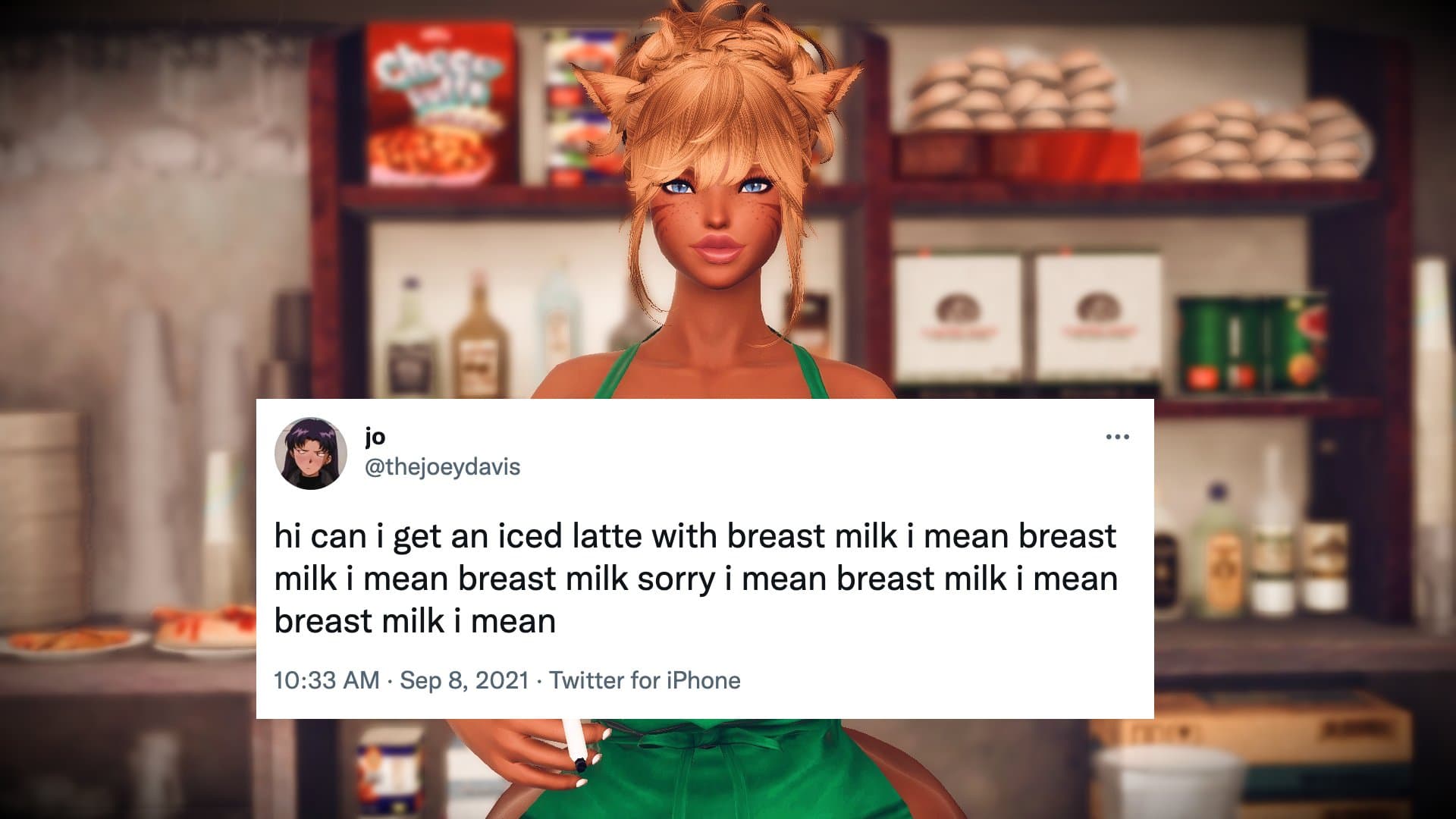 Iced Latte With Breast Milk meme template - Iced Latte With Breast Milk