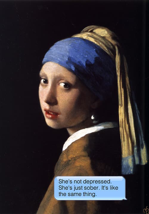 If Paintings Could Text meme template - If Paintings Could Text