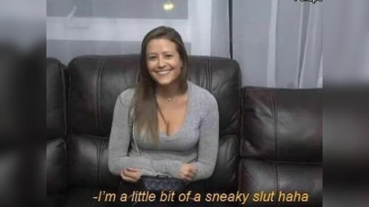 I'm A Little Bit Of A Sneaky Slut Haha meme template - Sneaky Slut