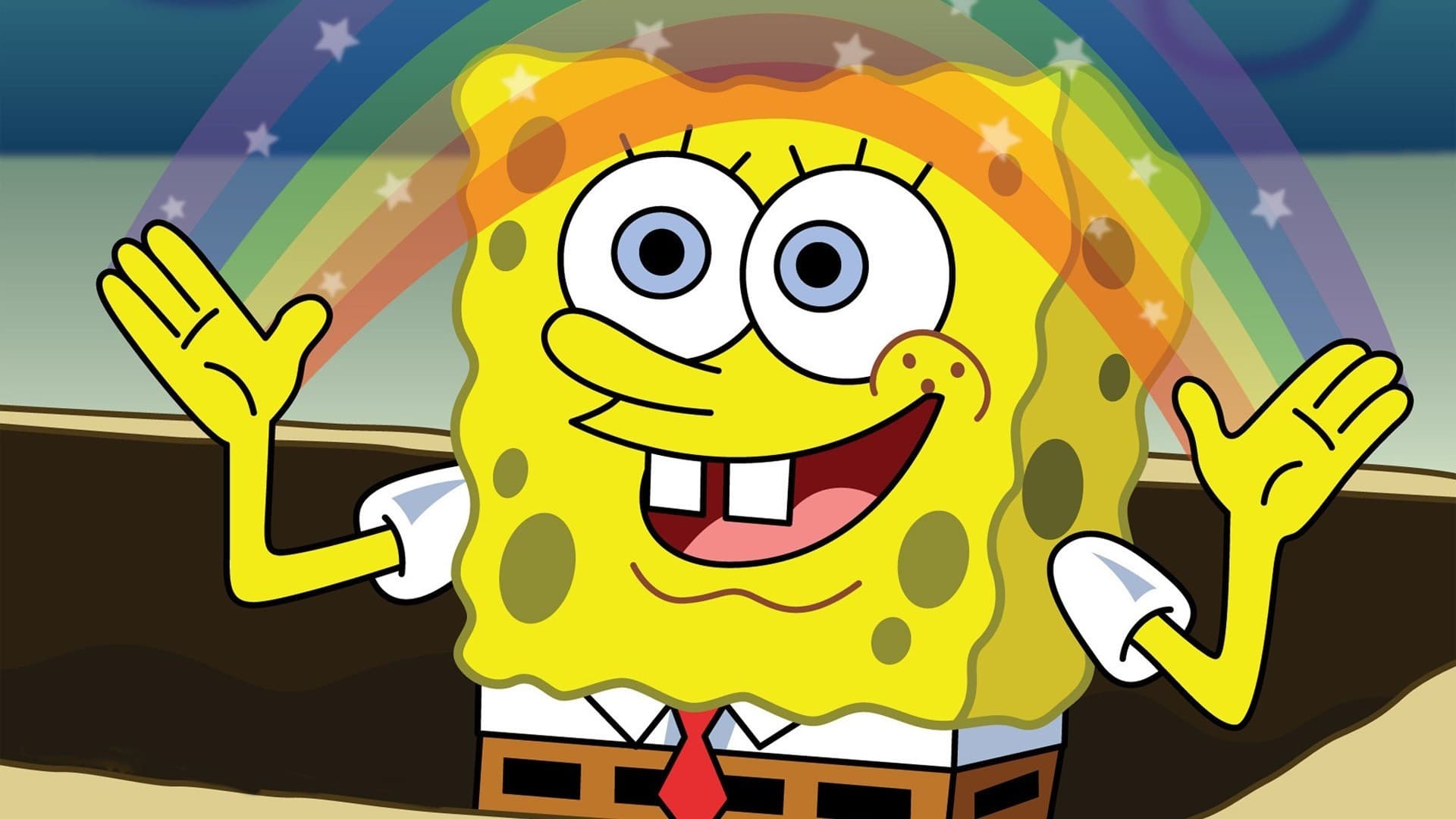Imagination Spongebob meme template - Imagination Spongebob