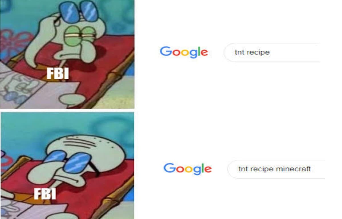 "In Minecraft" meme template - In Minecraft