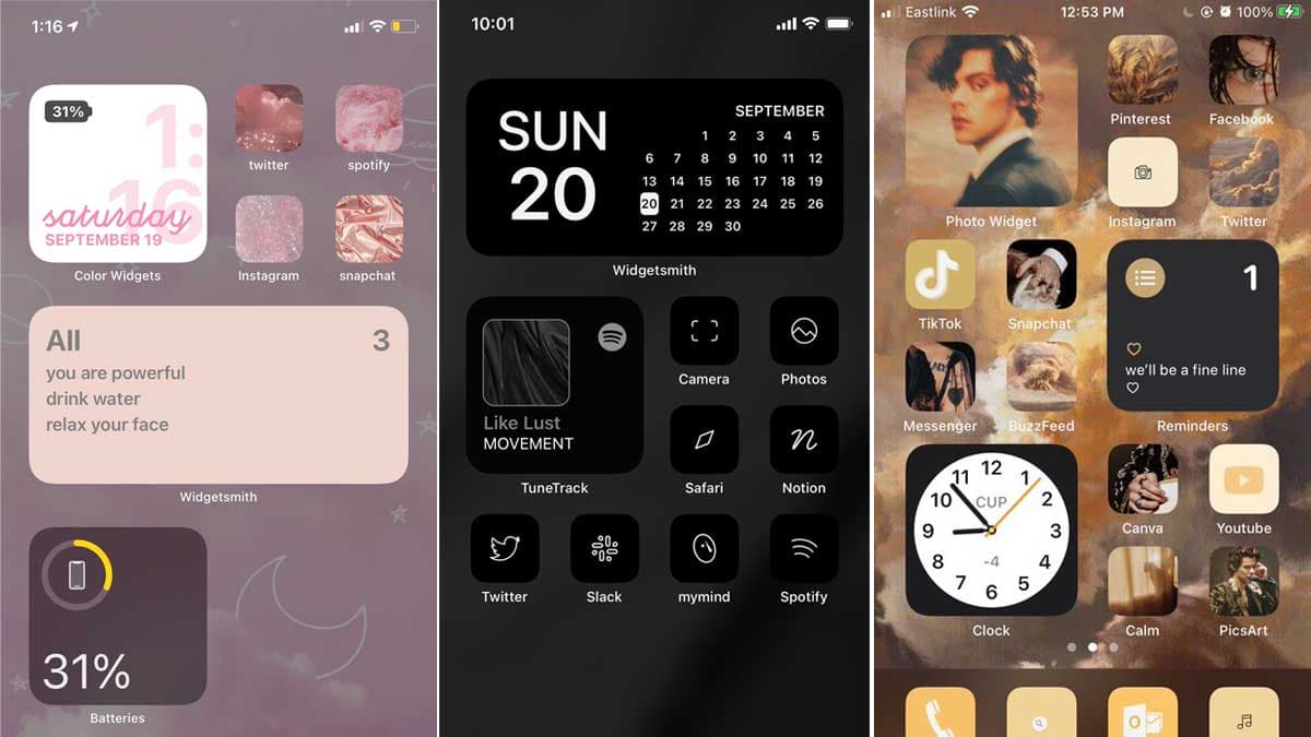 iOS 14 Homescreen Customizations meme template - iOS 14 Homescreen