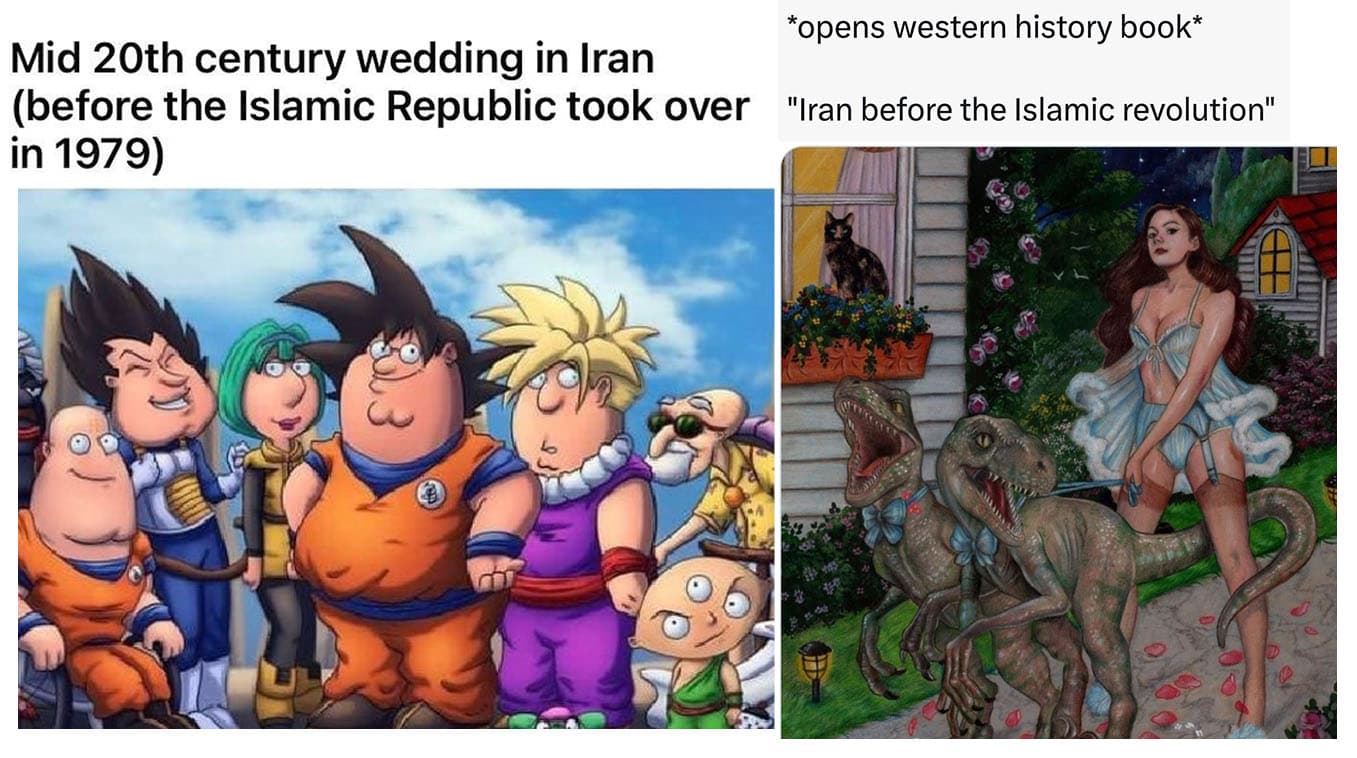 Iran Before the Islamic Revolution meme template - Iran Before the Islamic Revolution