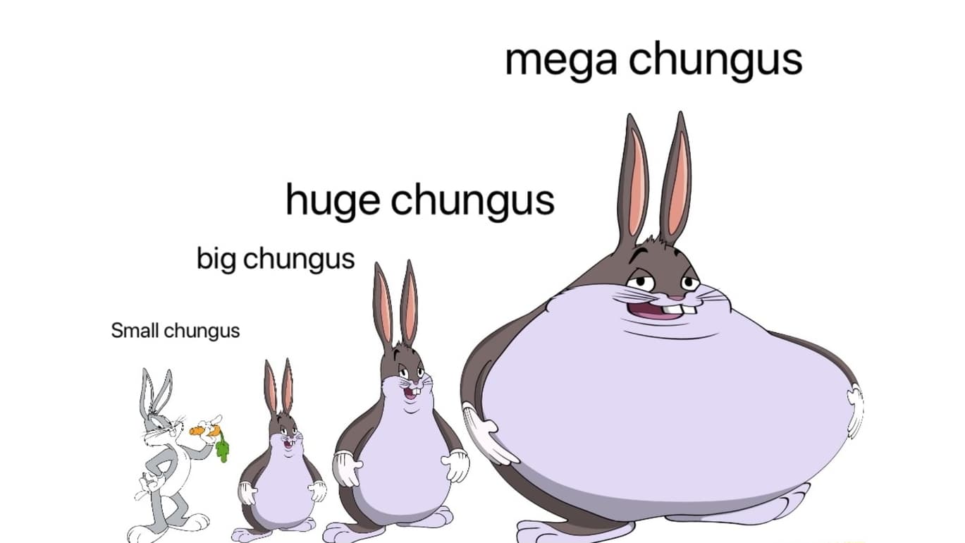 Ironic Big Chungus Memes meme template - Ironic Big Chungus