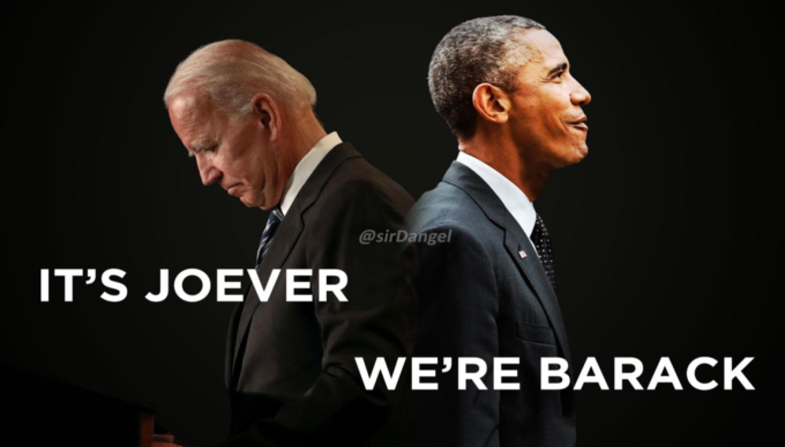 It's Joever / We're Barack meme template - It's Joever