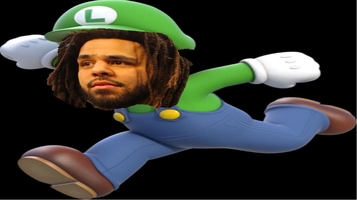 J. Cole Luigi Reference meme template - J. Cole Luigi Template