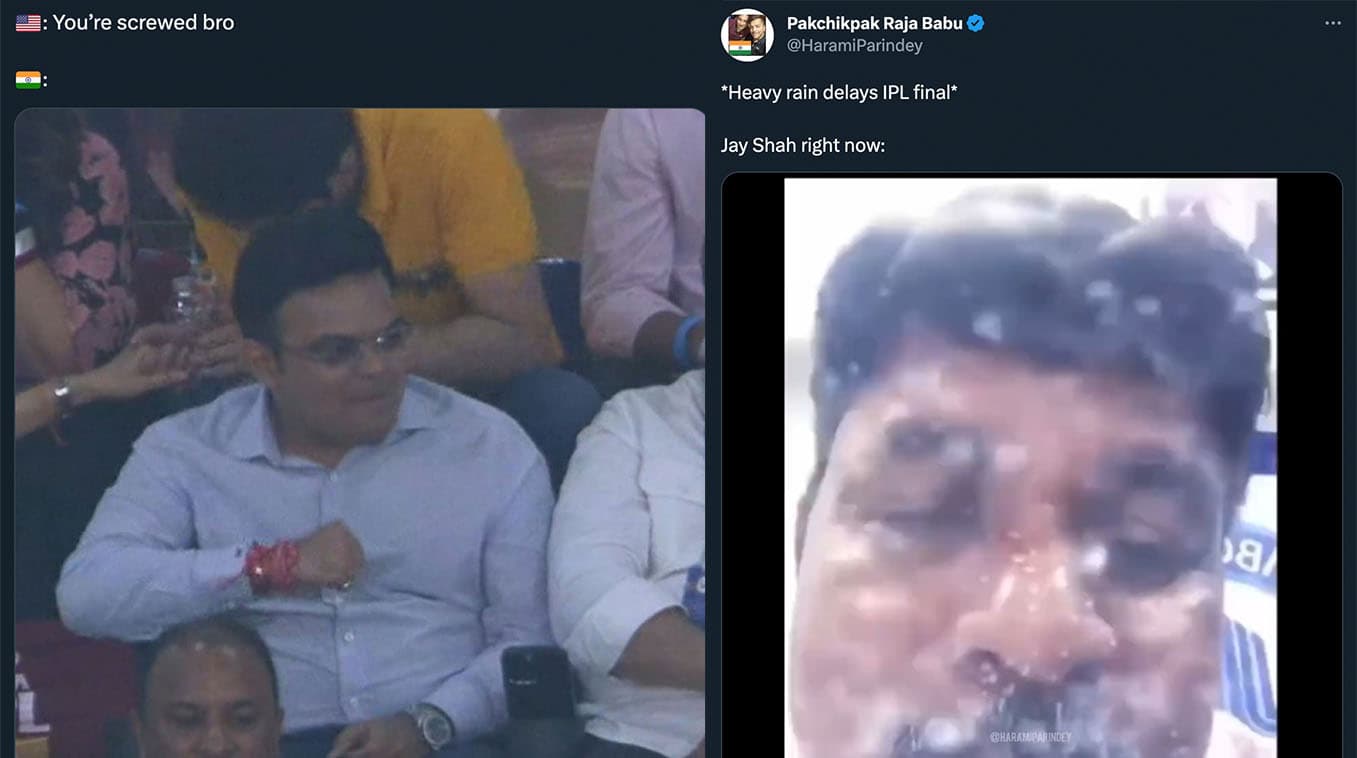 Jay Shah's Rude Hand Gesture meme template - Jay Shah