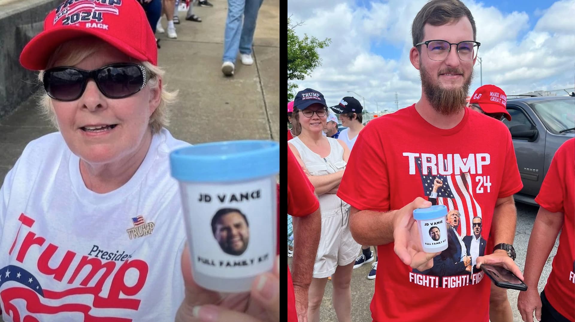 J.D. Vance Semen Cups / Full Family Kit meme template - JD Vance Semen Cups
