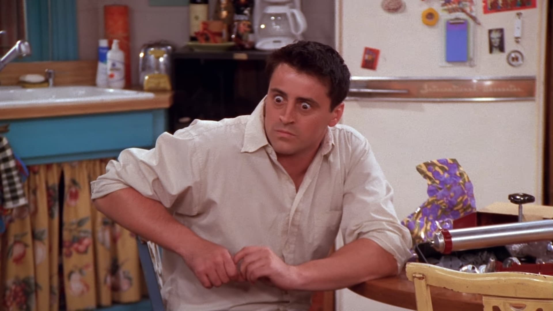 Joey's Delayed Reaction meme template - Joey's Delayed Reaction