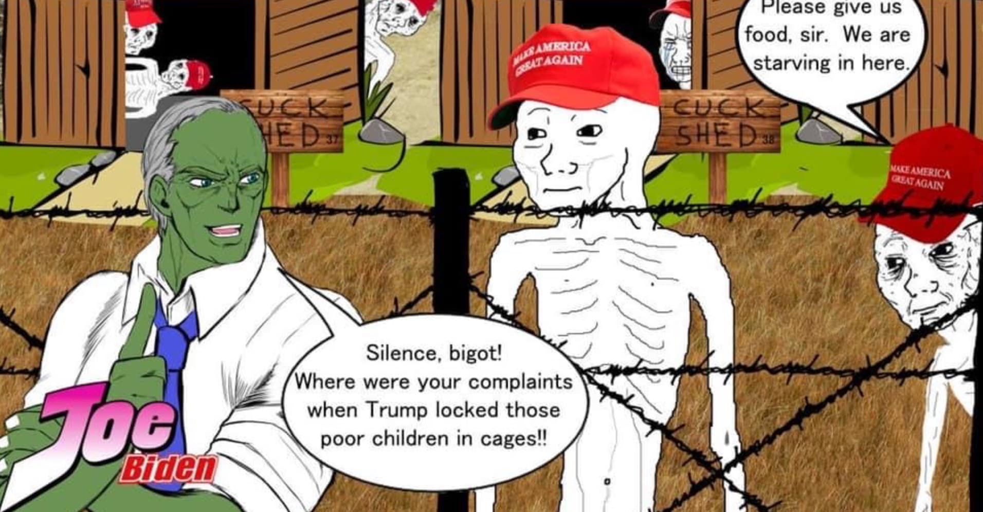 Jojo Biden Pepe meme template - Jojo Biden Pepe