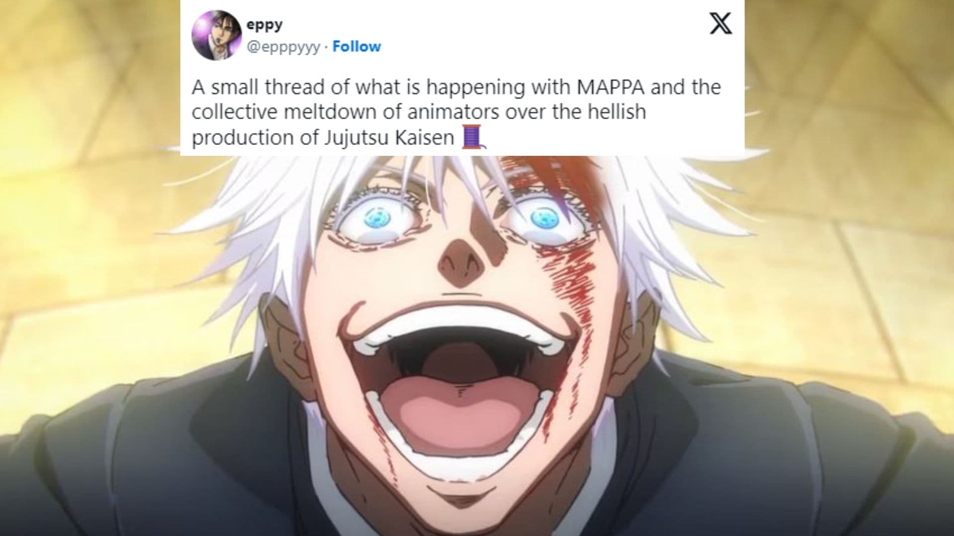 Jujutsu Kaisen Production Meltdown meme template - Jujutsu Kaisen Production Meltdown