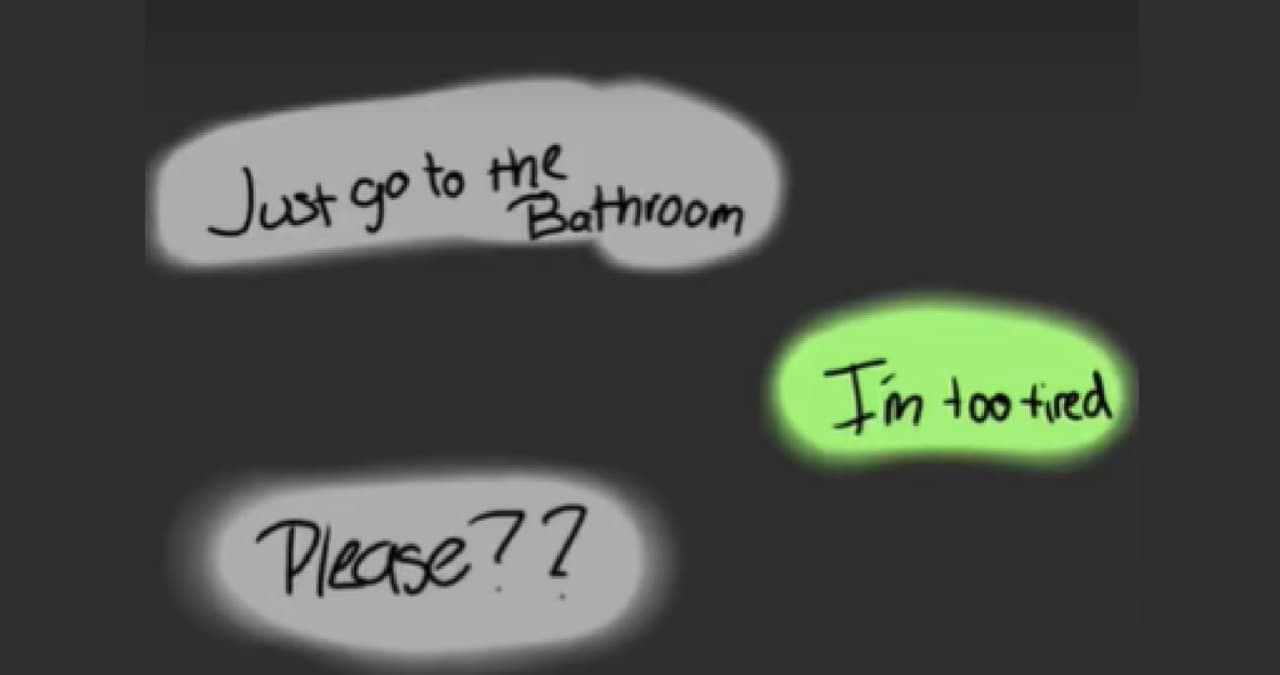 "Just Go to the Bathroom" Text meme template - Just Go To The Bathroom