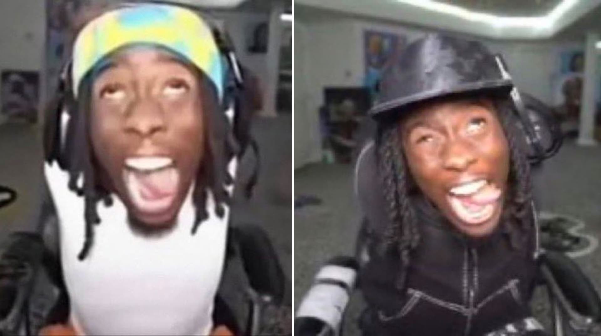 Kai Cenat Tongue Out Face meme template - Kai Cenat Tongue Out