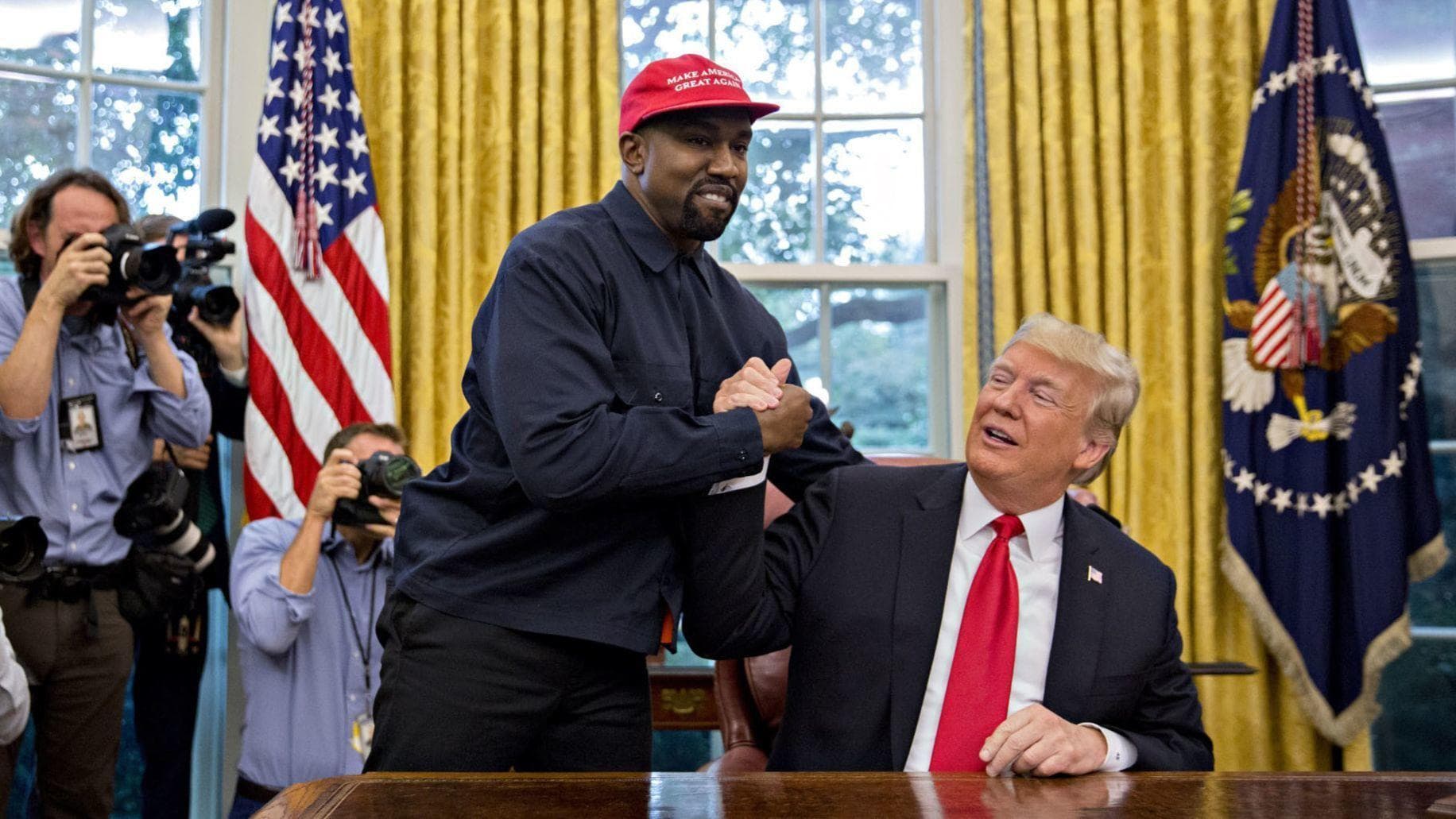 Kanye West's 2018 White House Visit meme template - Kanye West White House