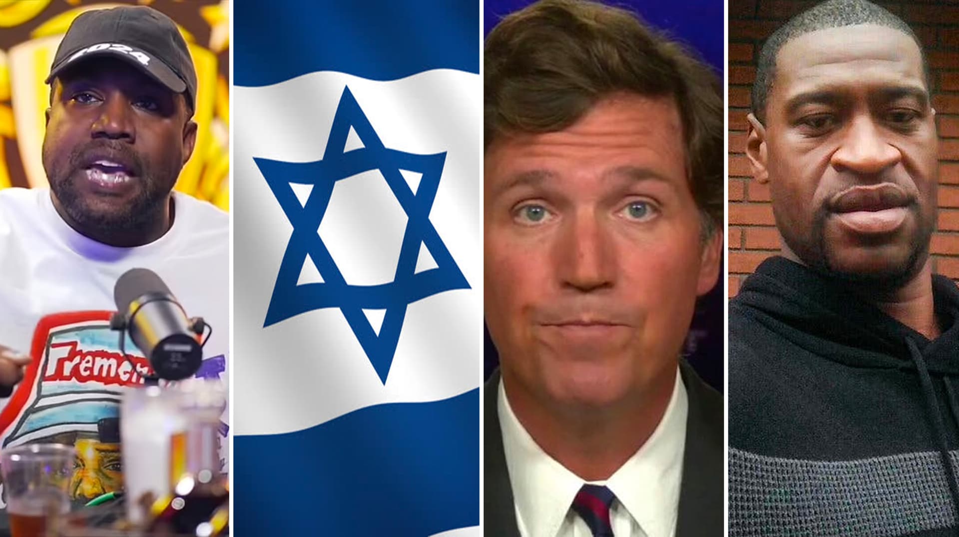 Kanye West's Anti-Semitism Controversies meme template - Kanye West