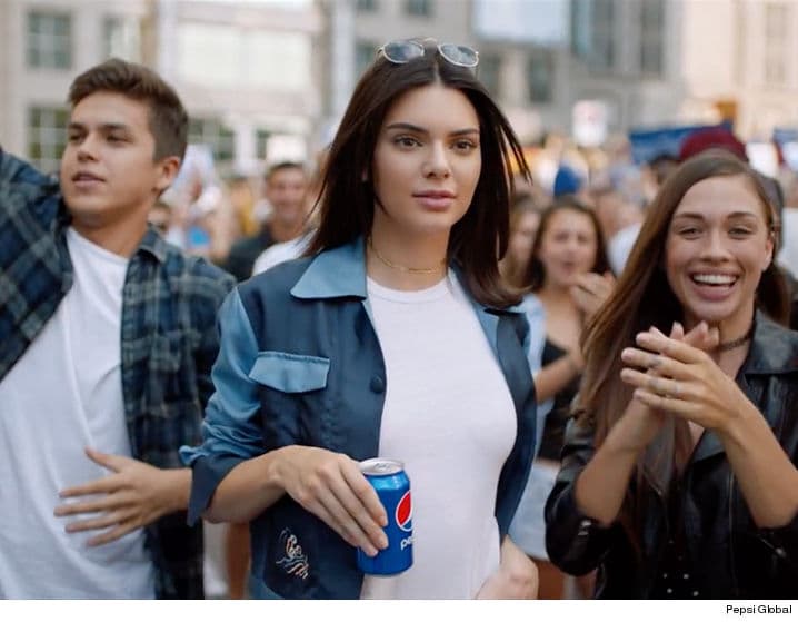 Kendall Jenner's Pepsi Ad meme template - Kendall Jenner Pepsi