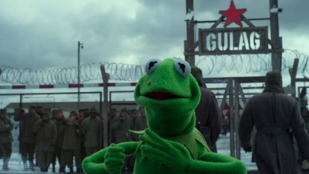 Kermit in the Gulag meme template - Kermit in the Gulag
