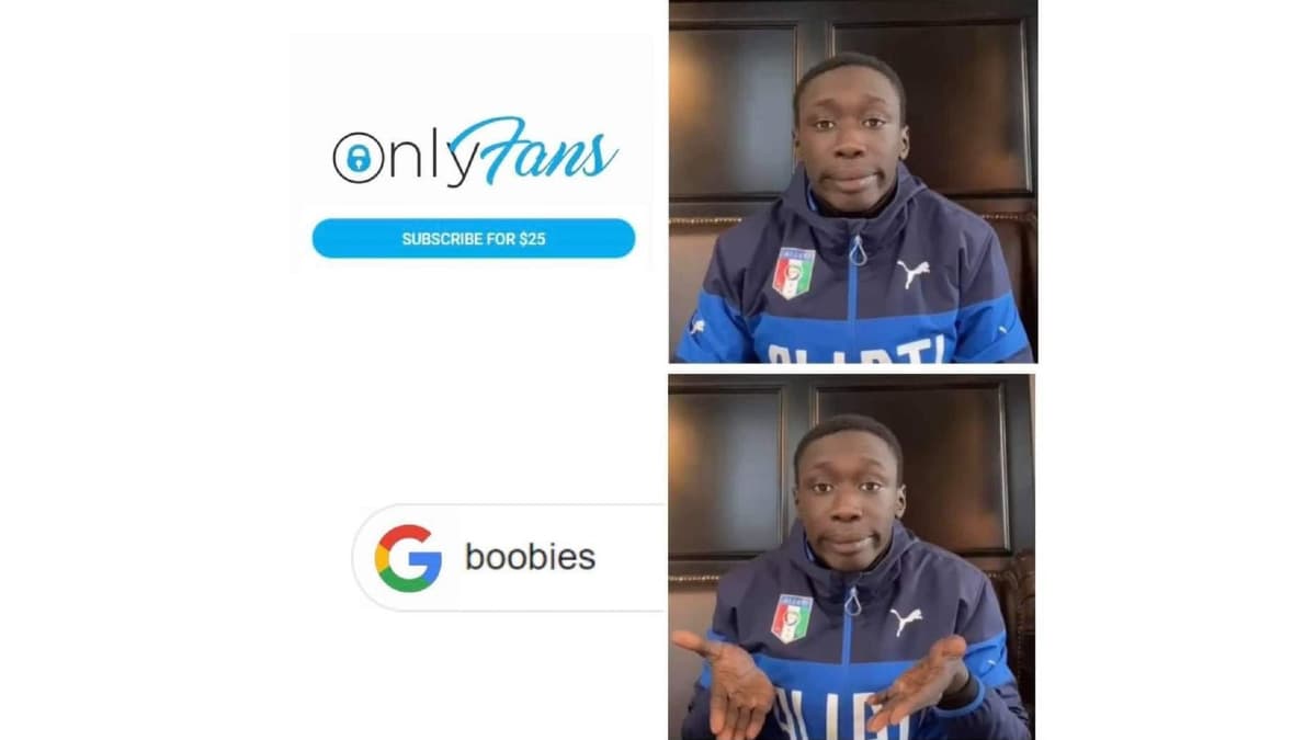 Khaby Lame Shrug / It's That Simple meme template - Khaby Lame