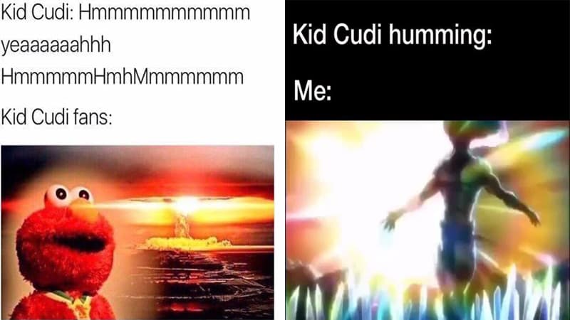 Kid Cudi Humming meme template - Kid Cudi Humming