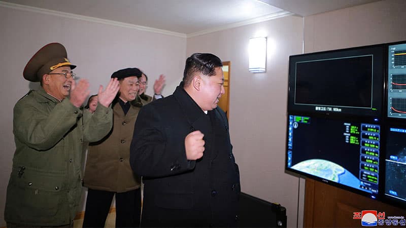Kim Jong-un Watching Television meme template - Kim Jong-un Watching TV