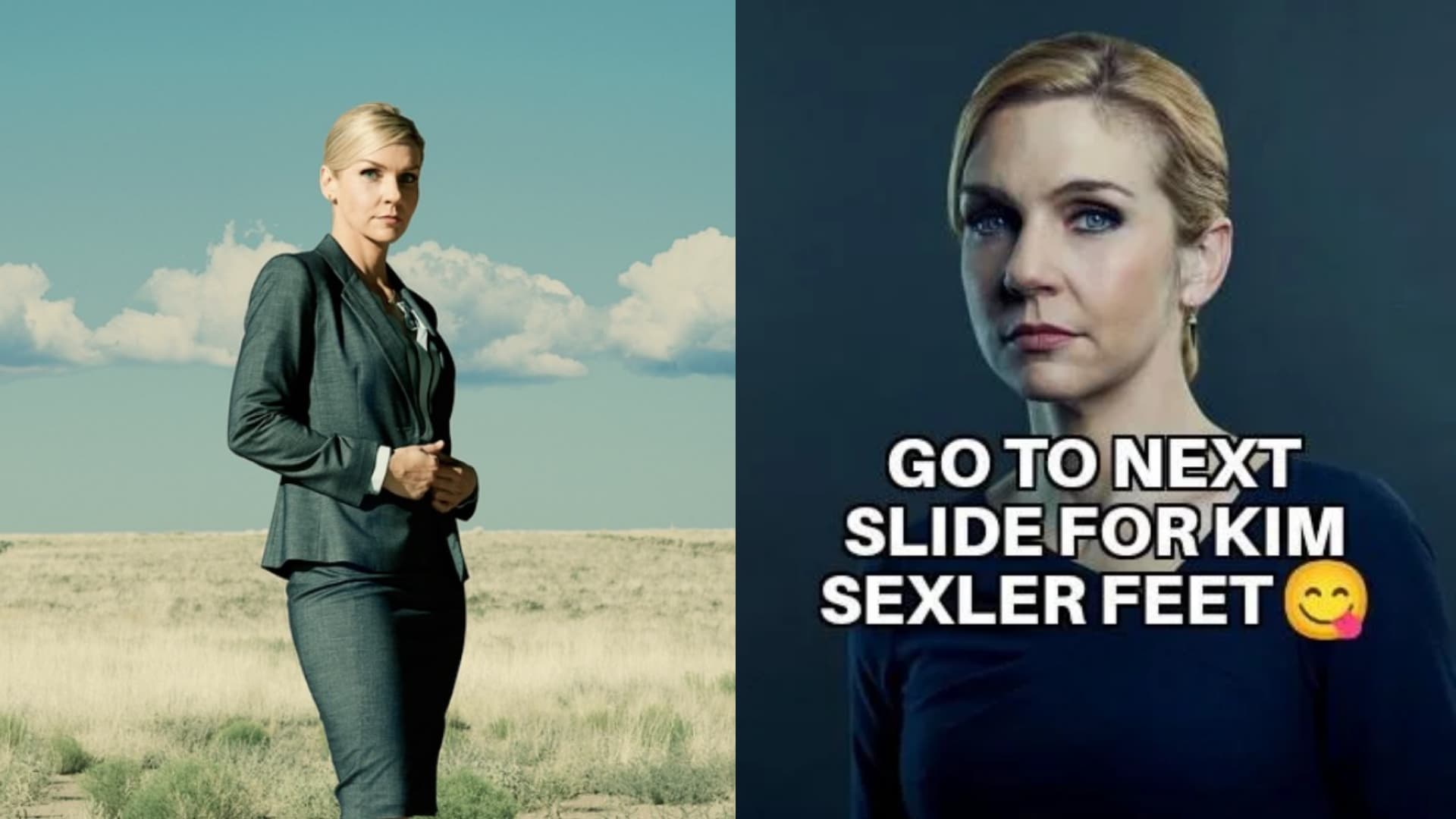 Kim Wexler's Feet meme template - Kim Wexler