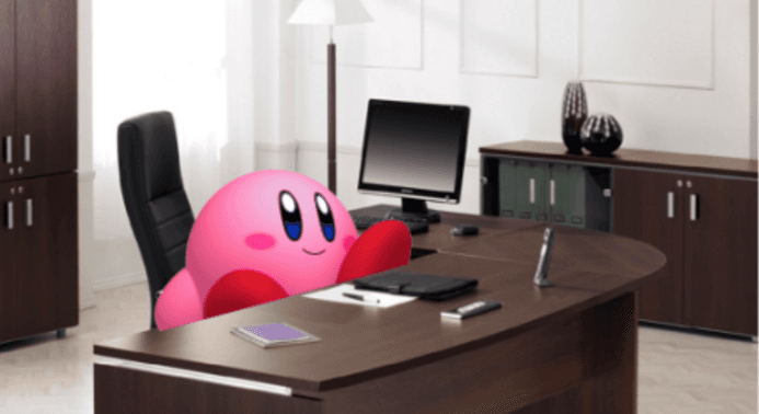 Kirby Does His Taxes meme template - Kirby Does His Taxes