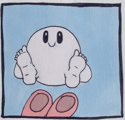 Kirby's Human Feet meme template - Kirby's Human Feet
