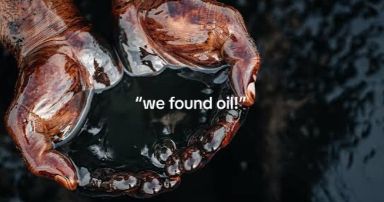 Knock Knock Motherfucker It's the United States of America / We Found Oil meme template - US Found Oil