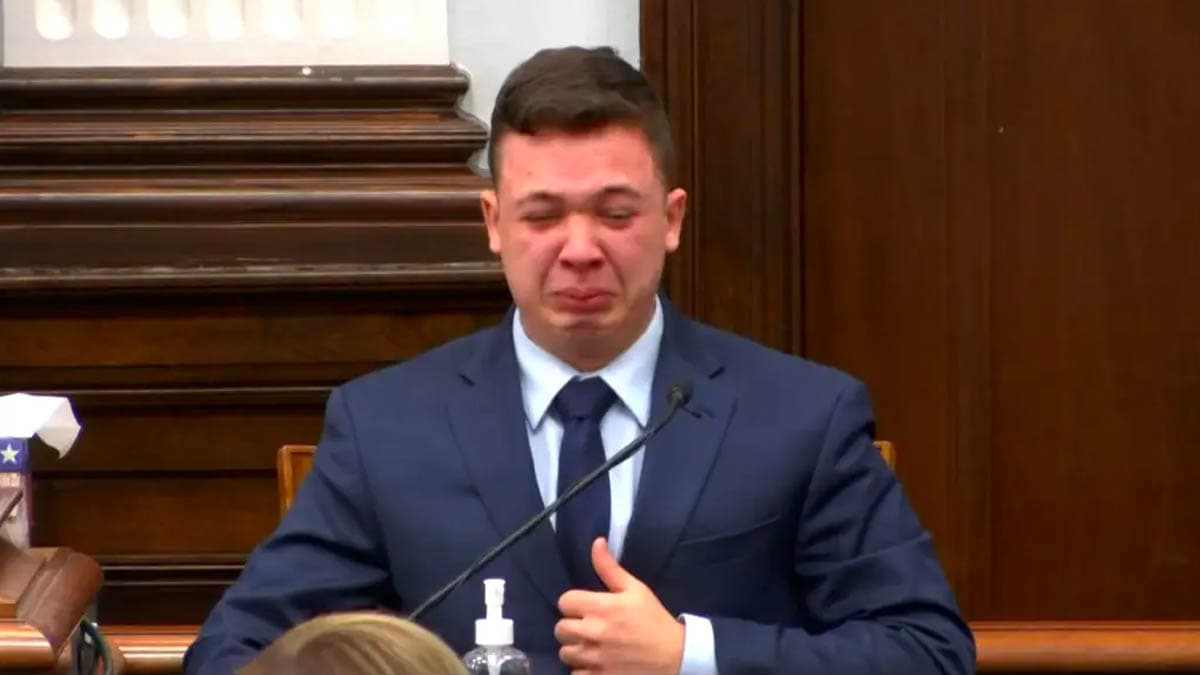 Kyle Rittenhouse Crying meme template - Kyle Rittenhouse Crying