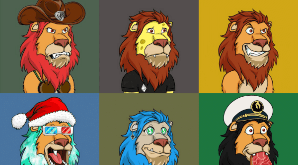 Lazy Lion NFTs meme template - Lazy Lion NFT