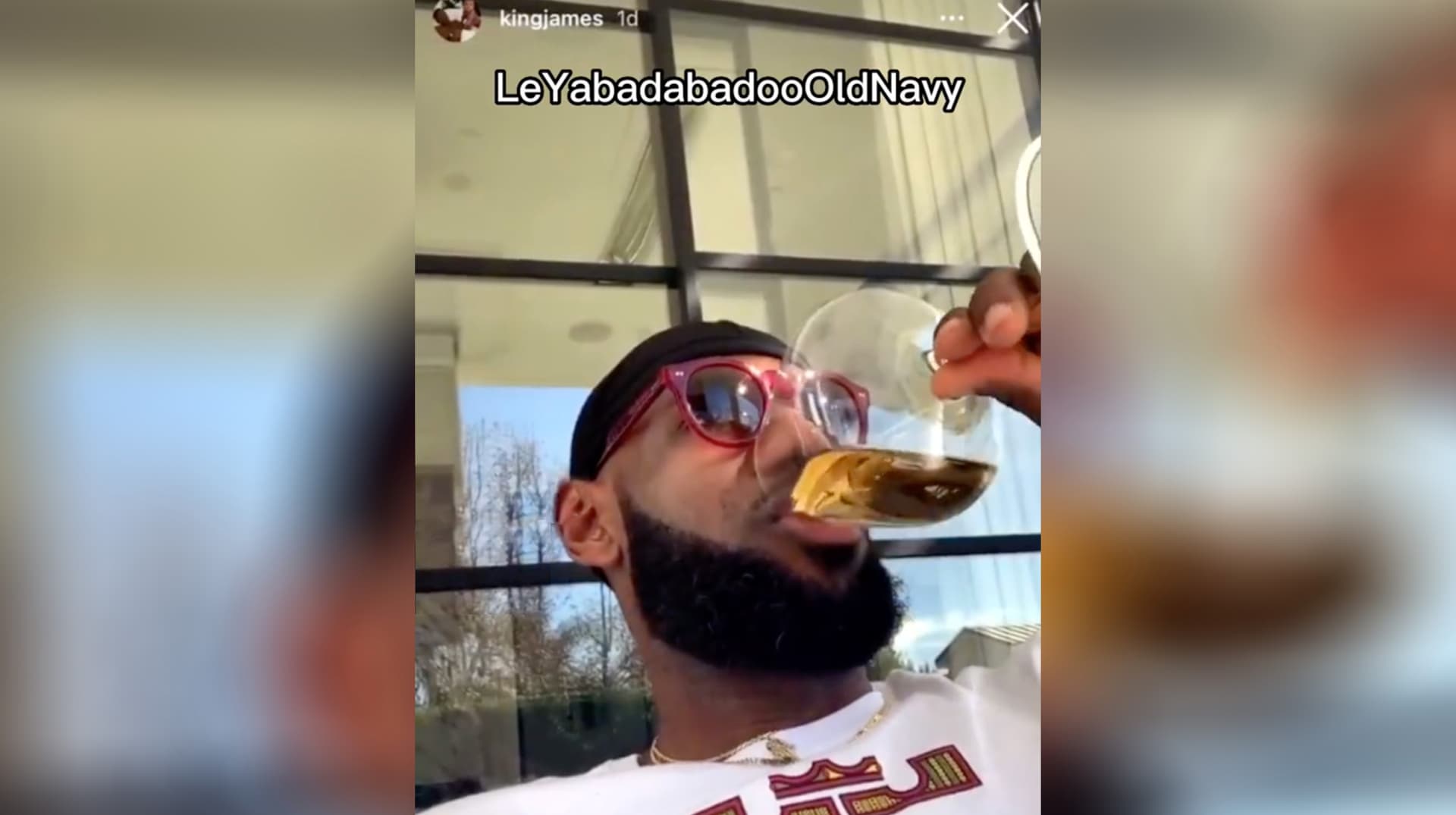LeBron Rapping / LeDontKnowTheLyrics / "Yabadabadoo Old Navy" meme template - LeBron Rapping