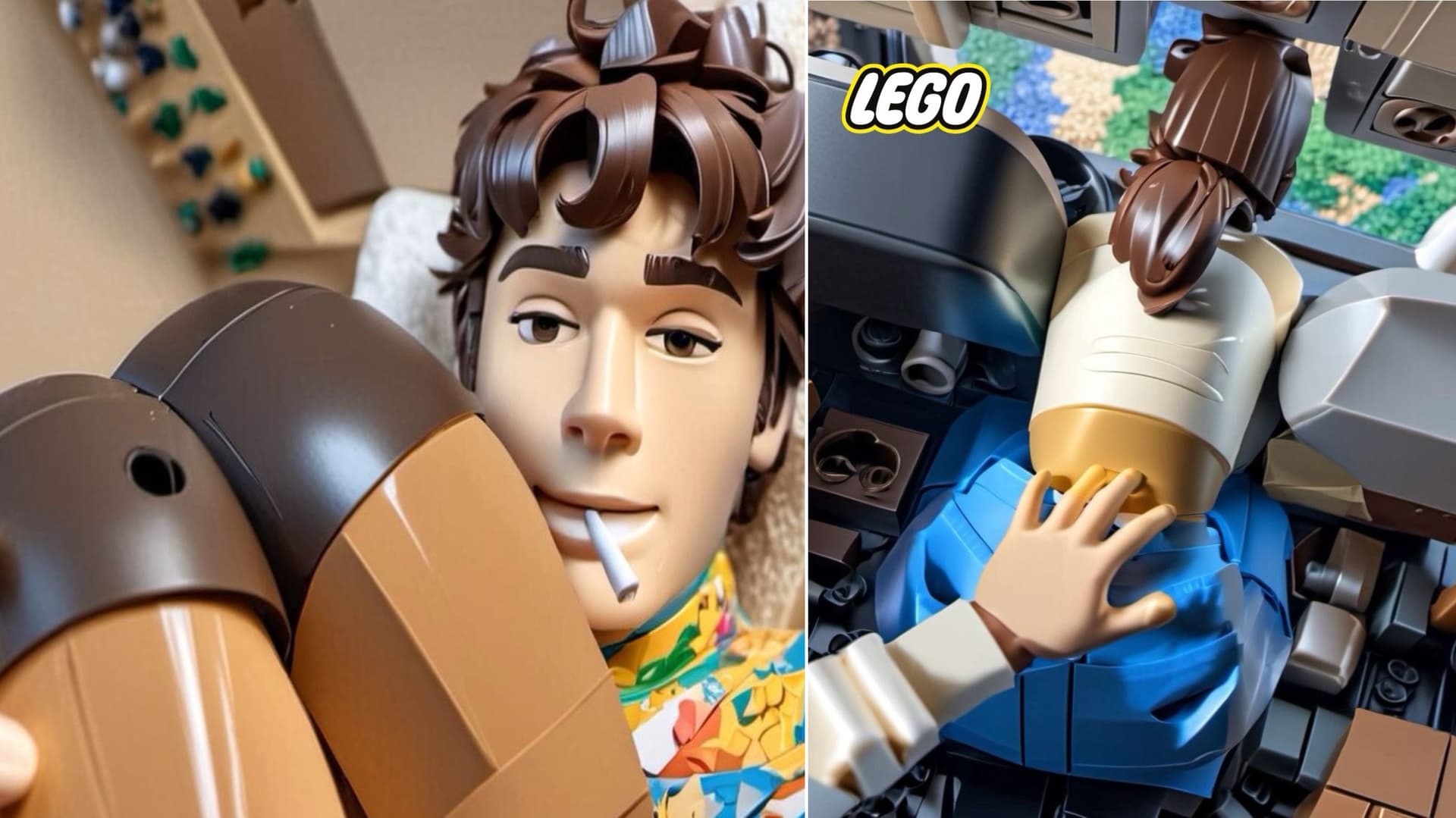 Lego Filter Brickshots meme template - Lego Filter