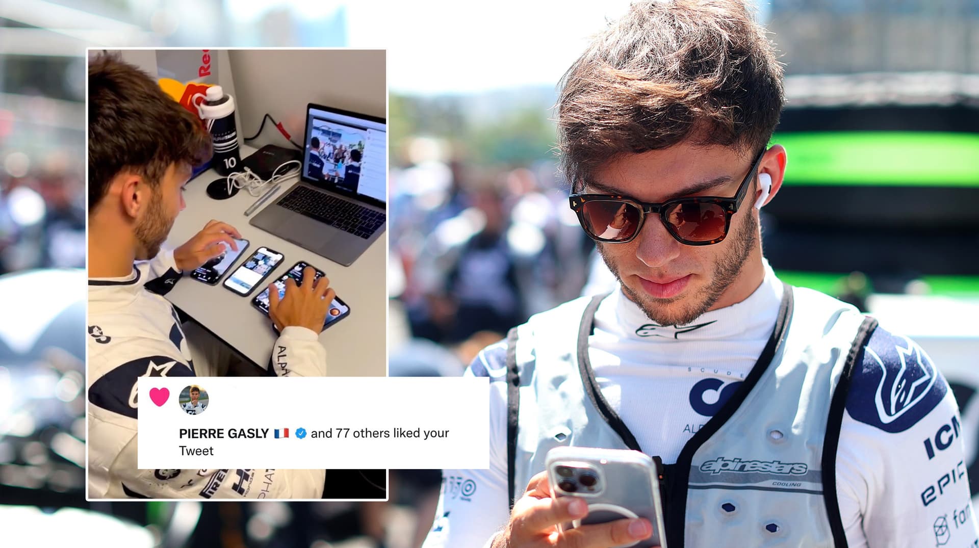 Liked by Pierre Gasly meme template - Liked by Pierre Gasly