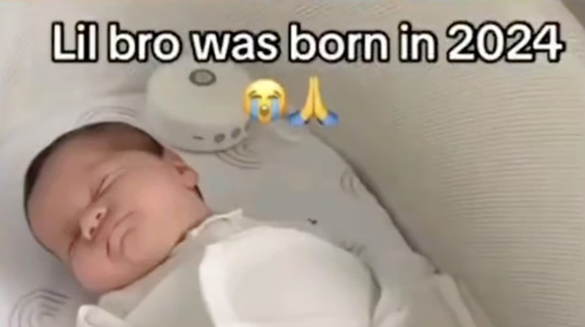 Lil Bro Was Born In 2024 meme template - Lil Bro Was Born In 2024