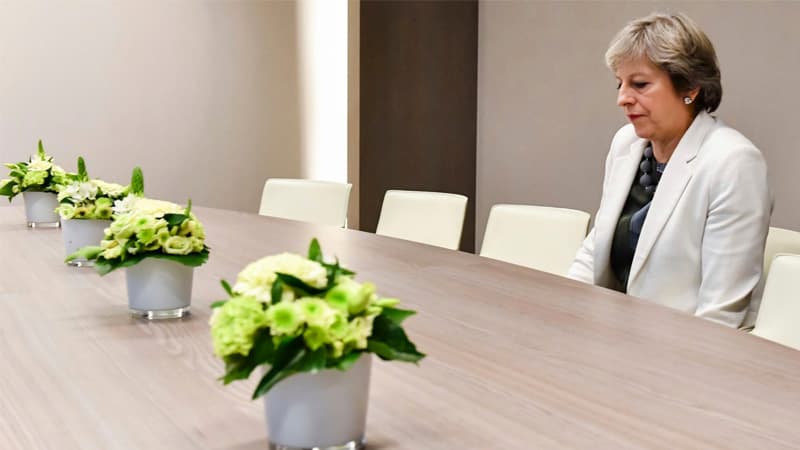 Lonely Theresa May meme template - Lonely Theresa May