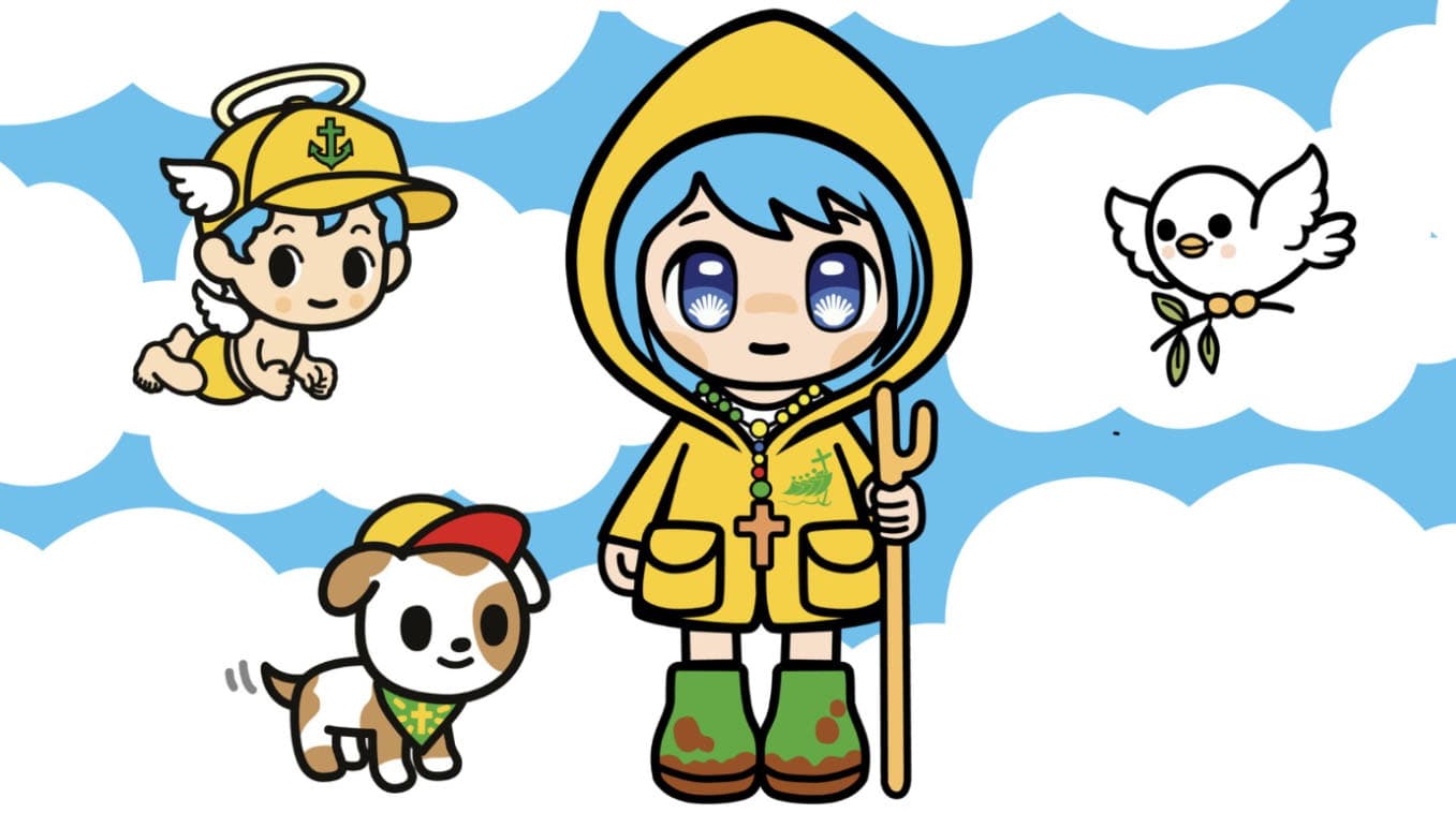 Luce the Vatican's Anime Mascot meme template - Luce Vatican Mascot