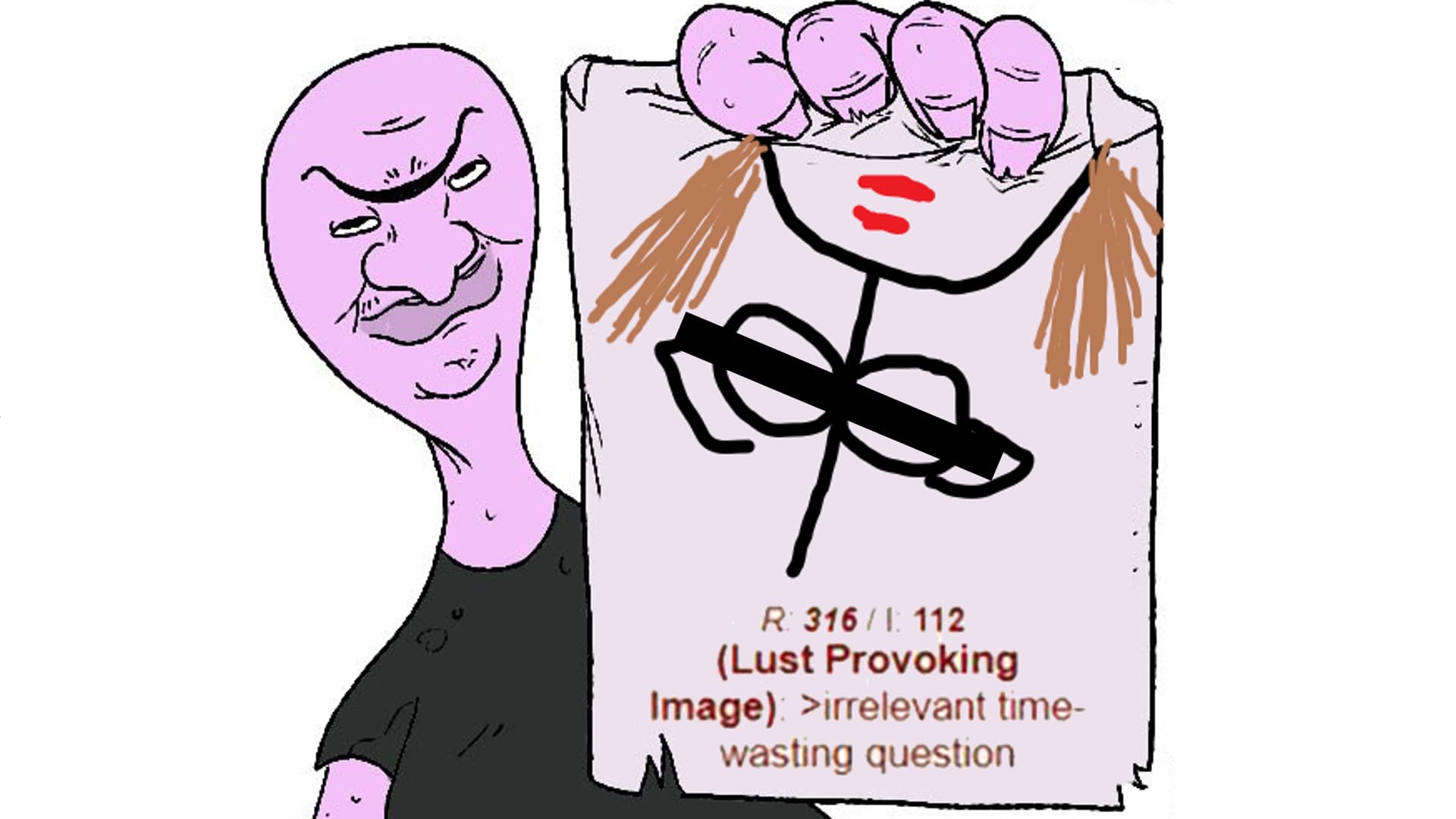 Lust Provoking Image, Irrelevant Time-Wasting Question meme template - Lust Provoking Image