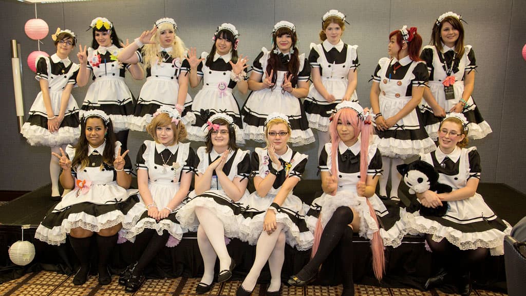 Maid Cafés meme template - Maid Café