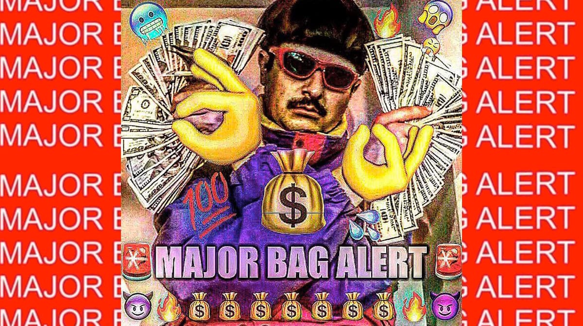 Major Bag Alert meme template - Major Bag Alert