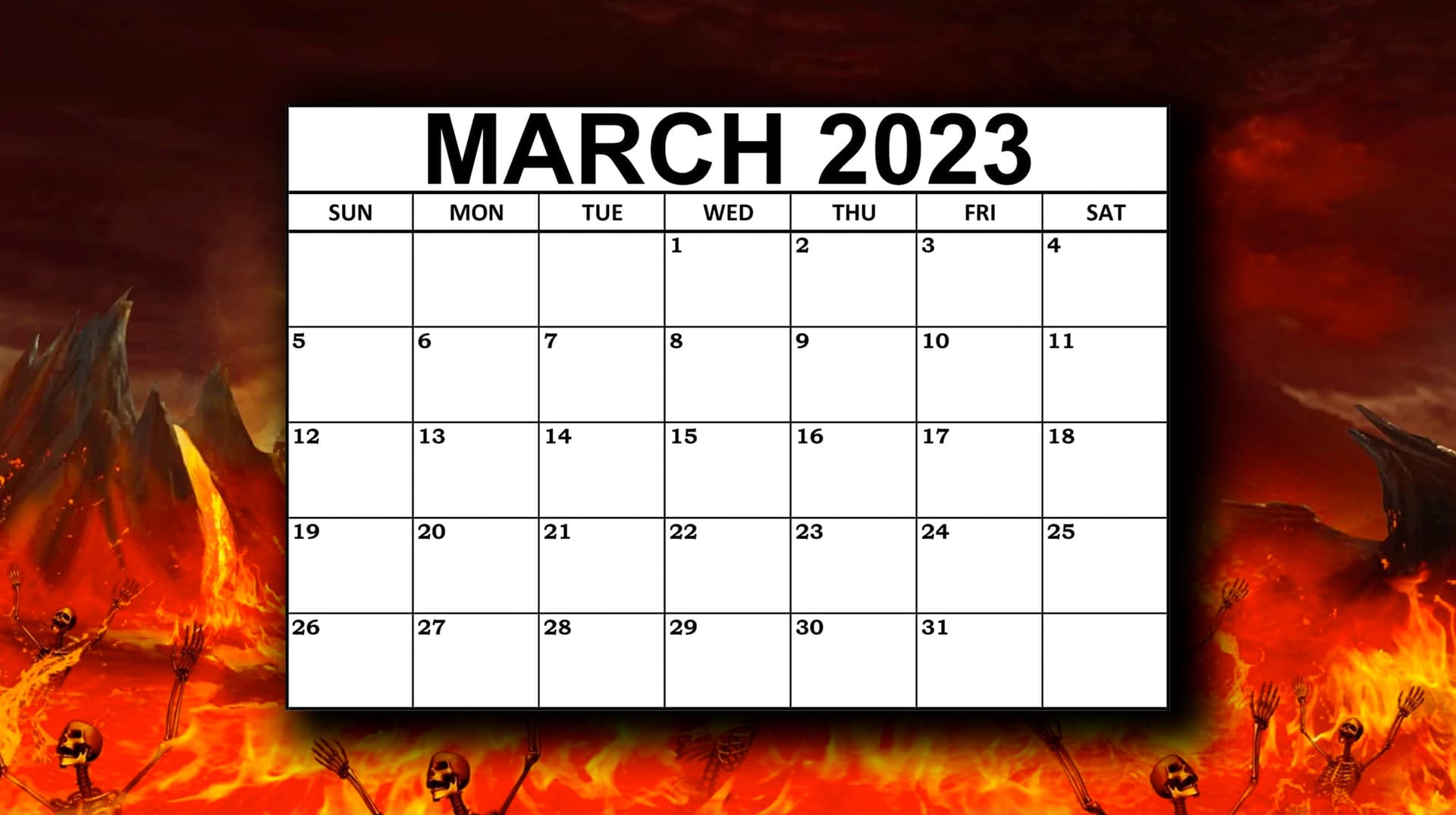 March 2023 Doomsday Warning (3/3/23) meme template - March 2023 Doomsday