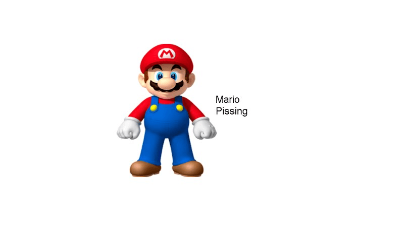 Mario Pissing meme template - Mario Pissing